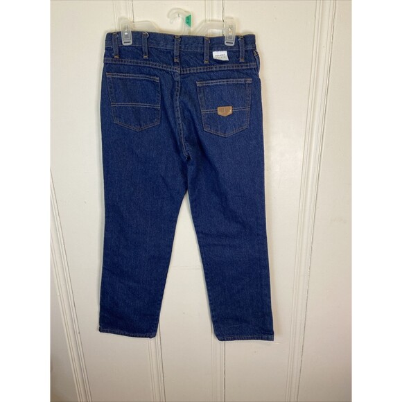 MENS RED KAP BLUE DENIM JEANS 31 x 30 PD54PW3 100 % COTTON (ZIPPER CLOSURE) - Picture 15 of 16